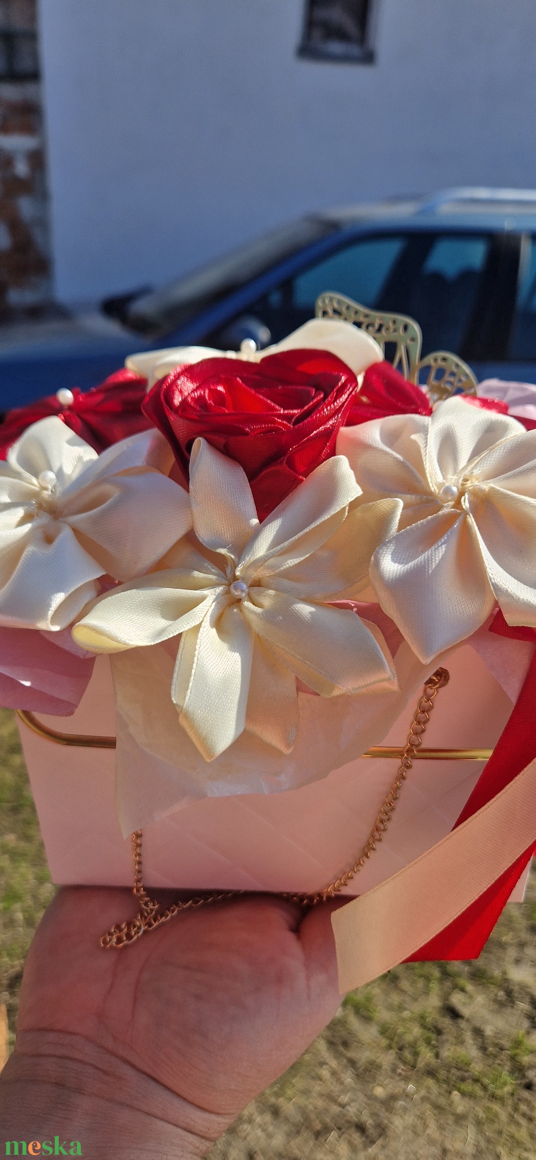 Virág box - otthon & életmód - virágdekoráció - virágok - virágbox - Meska.hu