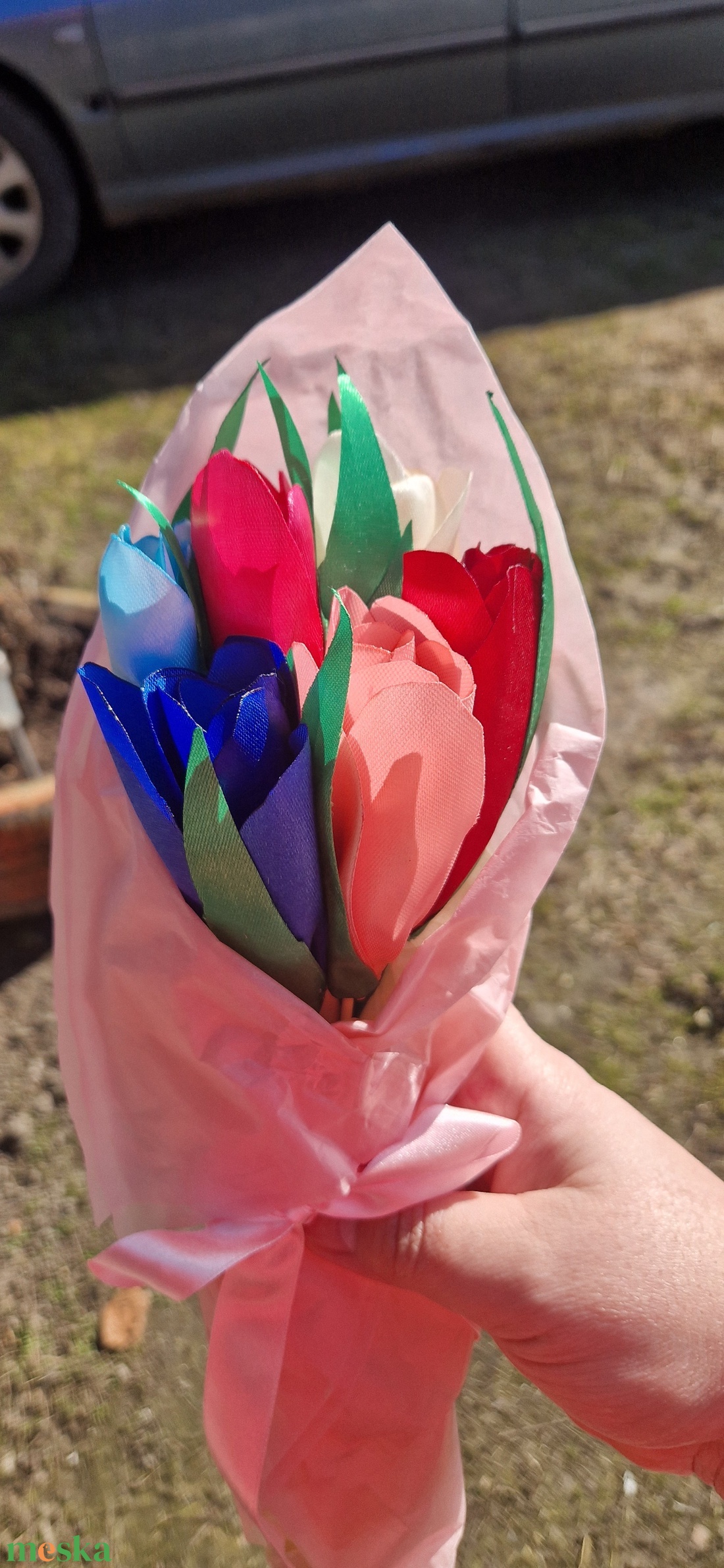 Tulipán csokor - otthon & életmód - virágdekoráció - virágok - virágcsokor - Meska.hu