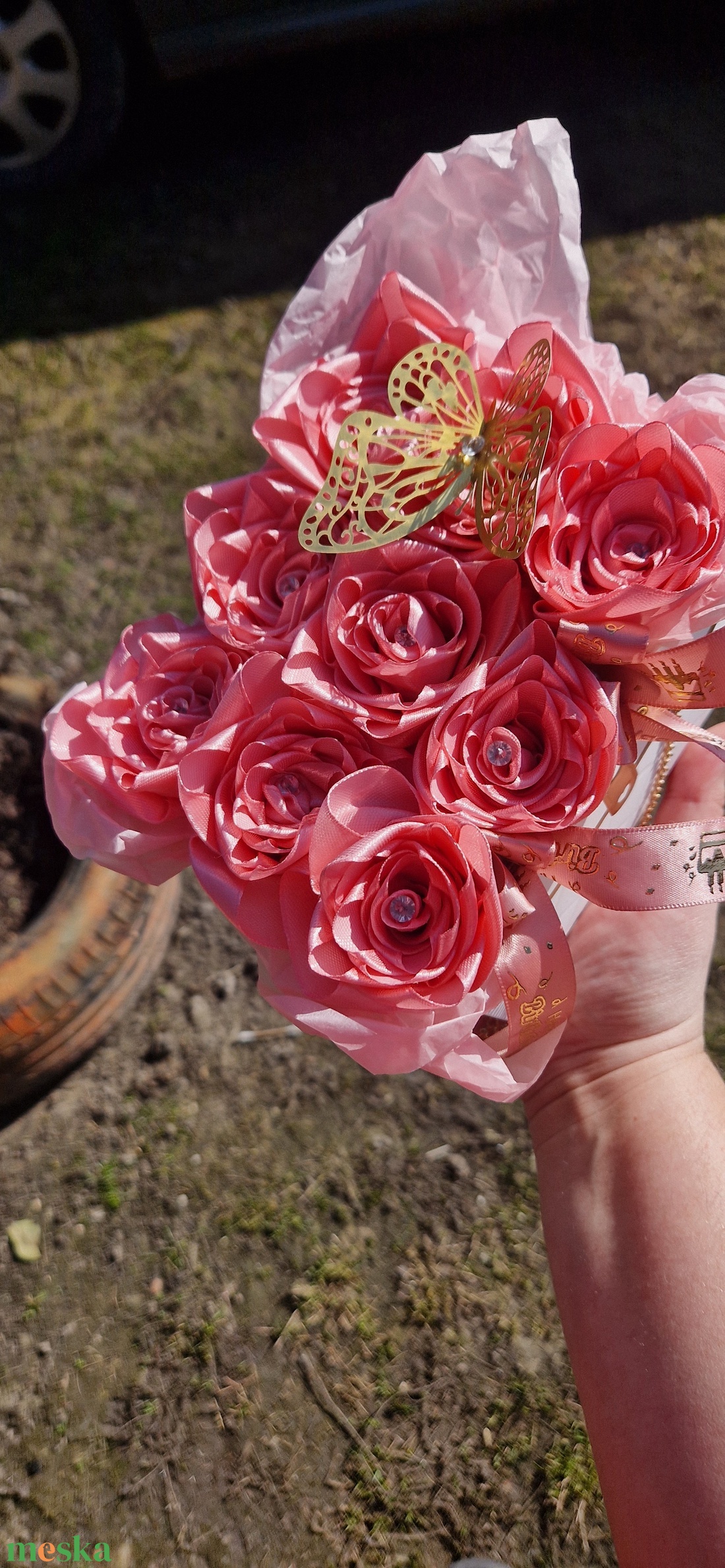 Szülinapi rózsa box  - otthon & életmód - virágdekoráció - virágok - virágbox - Meska.hu