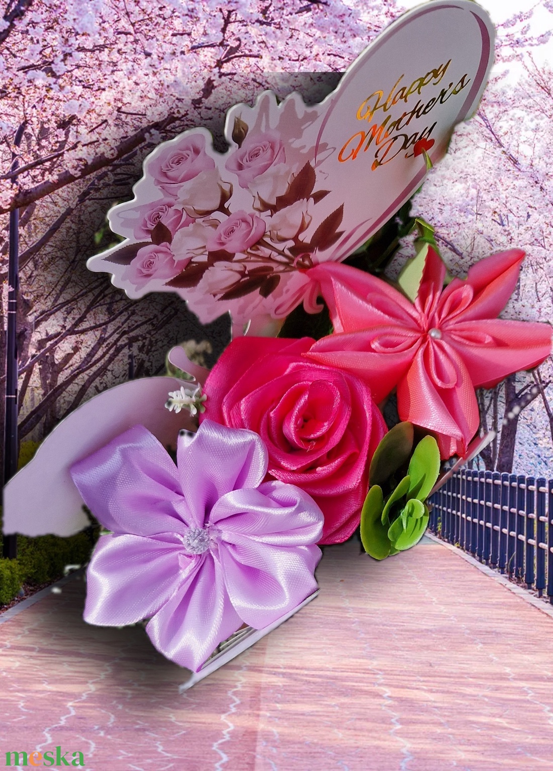 Anyák napi virágbox  - otthon & életmód - virágdekoráció - virágok - virágbox - Meska.hu