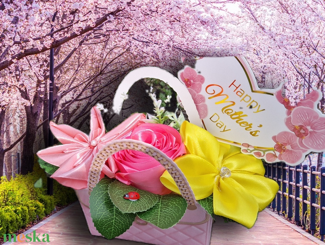 Anyák napi mini virágbox - otthon & életmód - virágdekoráció - virágok - virágbox - Meska.hu