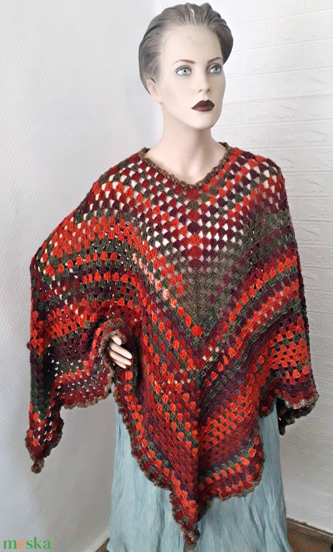 Poncsó - ruha & divat - női ruha - poncsó - Meska.hu