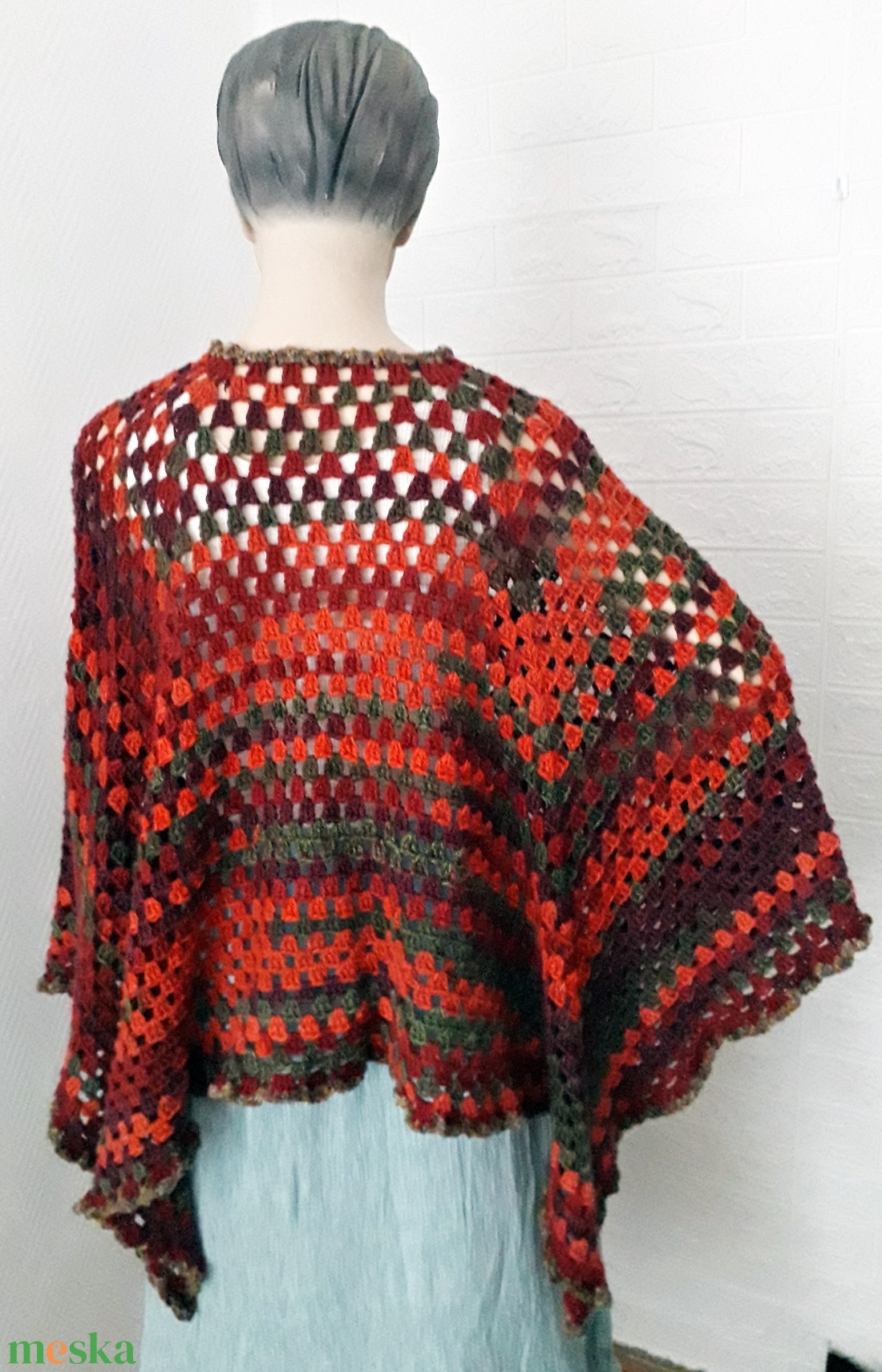 Poncsó - ruha & divat - női ruha - poncsó - Meska.hu