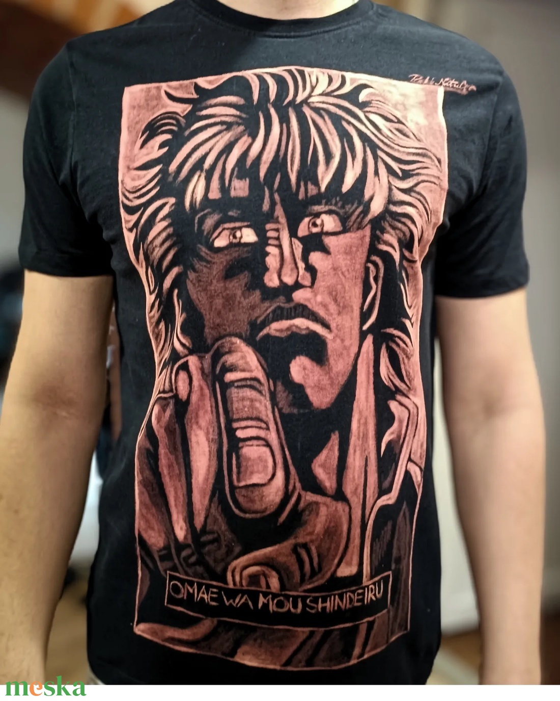 Pamut póló Kenshiro mintával - ruha & divat - női ruha - póló, felső - Meska.hu Pamut póló Kenshiro mintával - ruha & divat - női ruha - póló, felső - Meska.hu