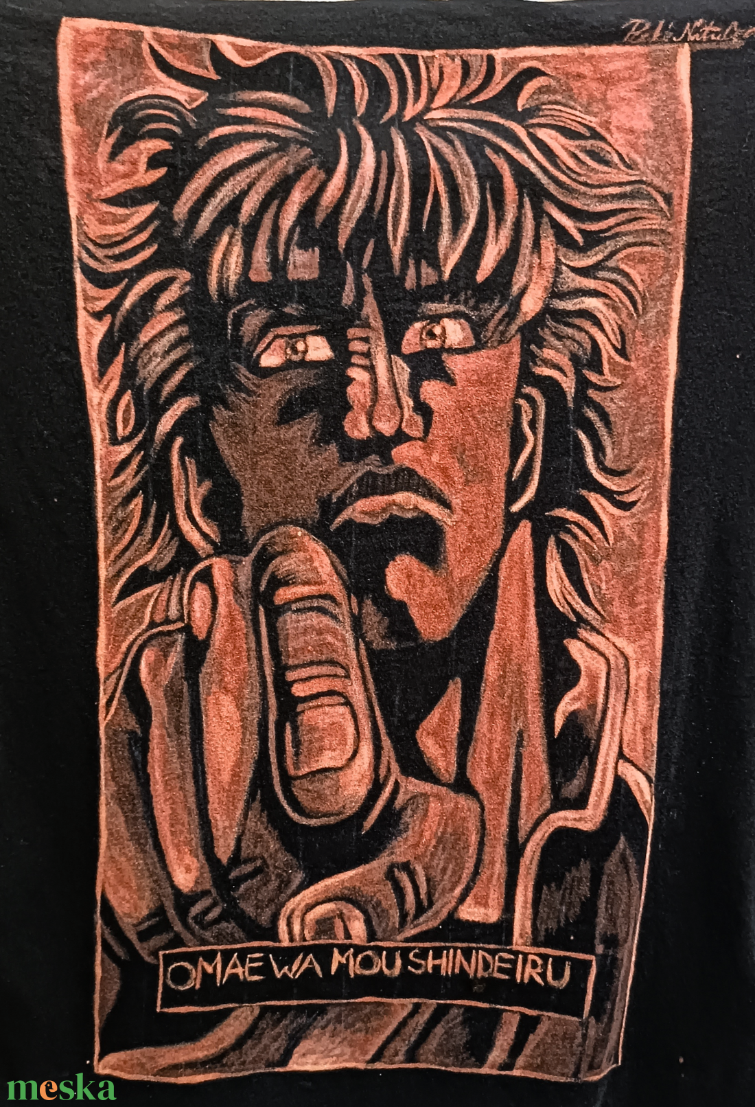 Pamut póló Kenshiro mintával - ruha & divat - női ruha - póló, felső - Meska.hu Pamut póló Kenshiro mintával - ruha & divat - női ruha - póló, felső - Meska.hu