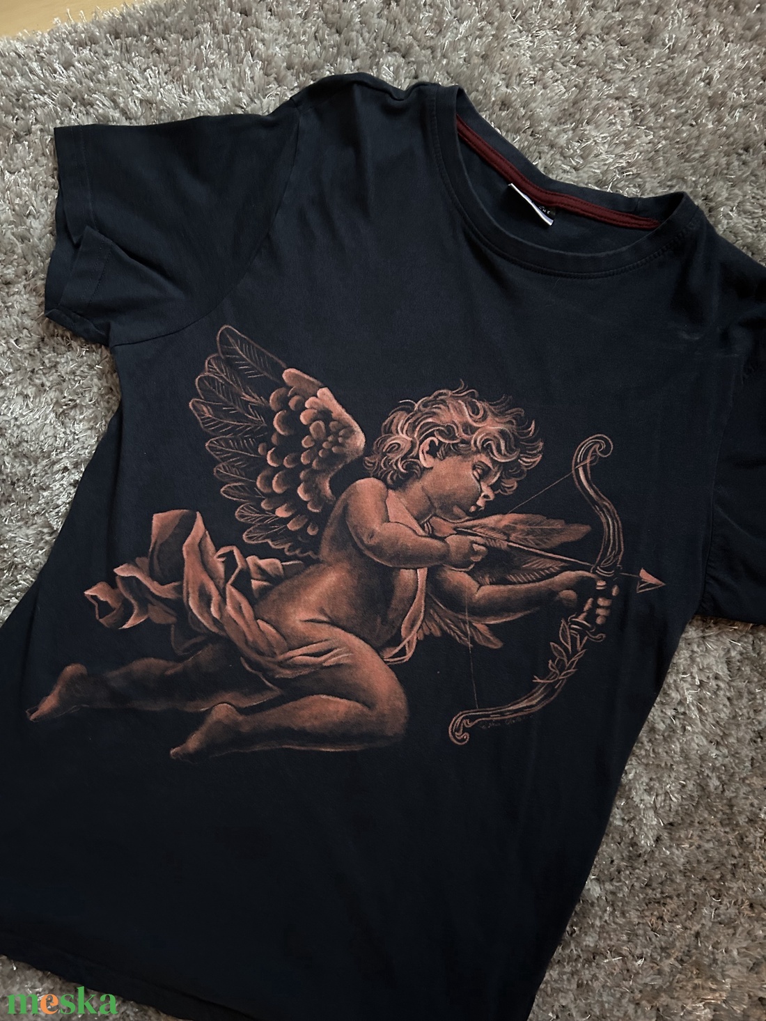 Kupidó pamut pólón - ruha & divat - női ruha - póló, felső - Meska.hu