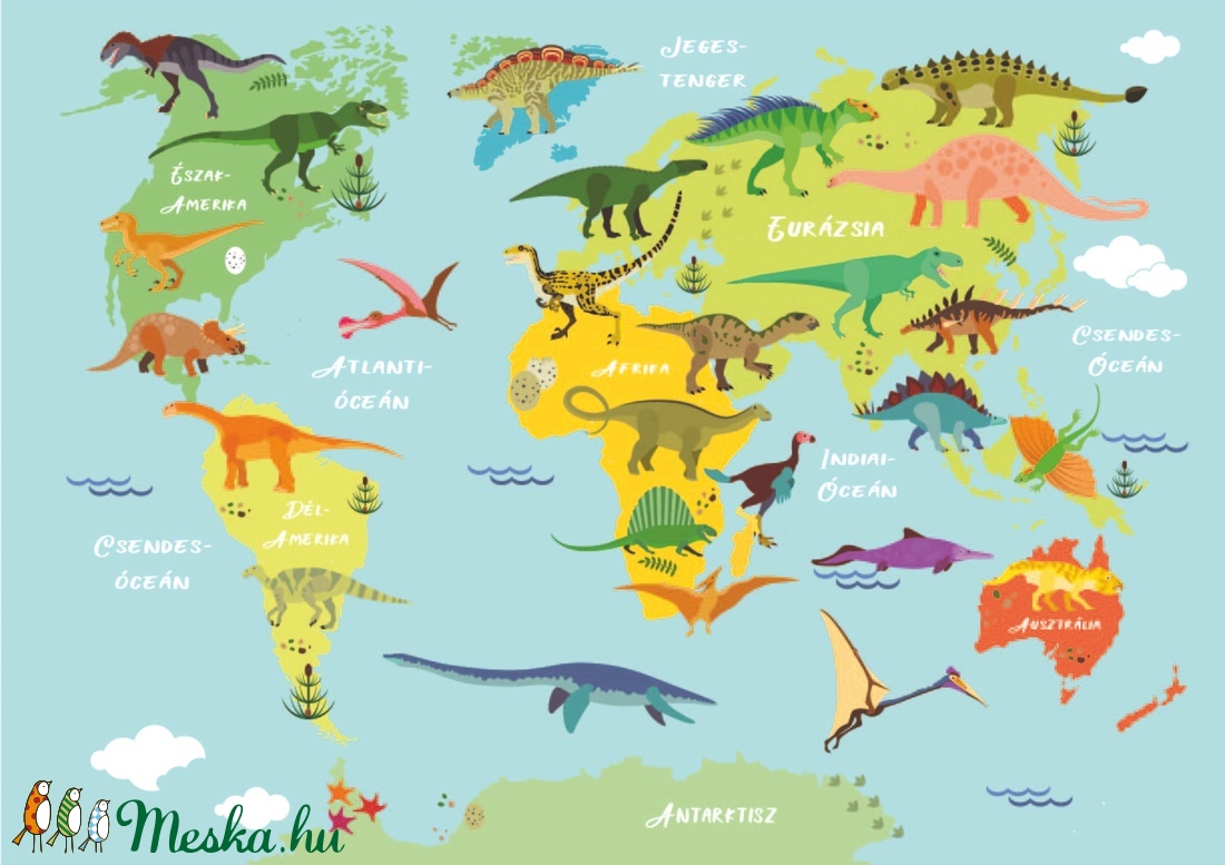 Dinószaurusz világtérkép világatlasz KERETTEL, Trendy dinós babaszoba falidekor, Szülinapi földgömb poszter T-Rex hüllők - - Meska.hu Dinószaurusz világtérkép világatlasz KERETTEL, Trendy dinós babaszoba falidekor, Szülinapi földgömb poszter T-Rex hüllők - - Meska.hu