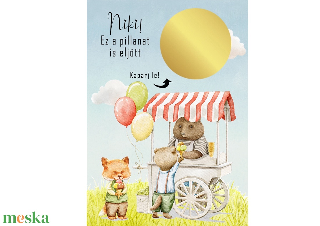 Kaparós sorsjegy egyedi felirat születésnap, évforduló, vicces ajándék - otthon & életmód - papír, írószer - ajándékozás kellékei - ajándék sorsjegy - Meska.hu