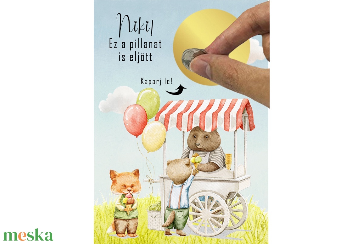 Kaparós sorsjegy egyedi felirat születésnap, évforduló, vicces ajándék - otthon & életmód - papír, írószer - ajándékozás kellékei - ajándék sorsjegy - Meska.hu