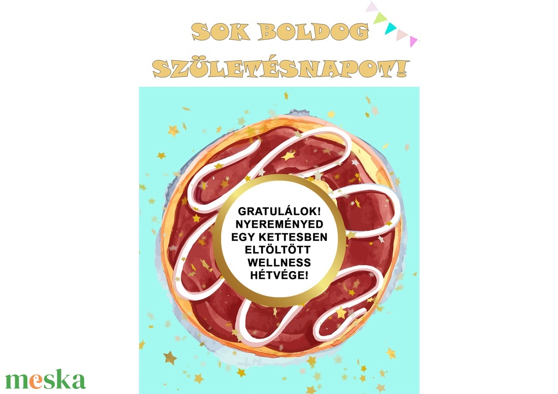 Kaparós sorsjegy egyedi felirat születésnap, évforduló, vicces ajándék Fánk - otthon & életmód - papír, írószer - ajándékozás kellékei - ajándék sorsjegy - Meska.hu