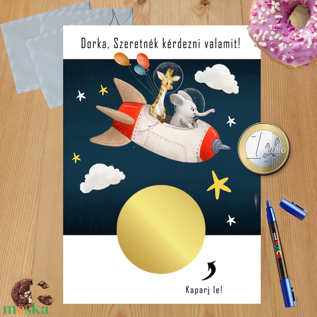 Kaparós sorsjegy egyedi felirat keresztszülő felkérő, vicces ajándék - otthon & életmód - papír, írószer - ajándékozás kellékei - ajándék sorsjegy - Meska.hu