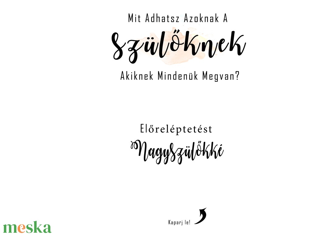 Kaparós sorsjegy egyedi felirat Anyák napja, Édesanyának - otthon & lakás - papír írószer - képeslap & levélpapír - Meska.hu