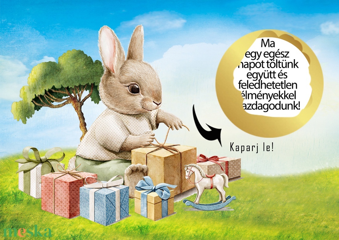 Kaparós sorsjegy egyedi felirat születésnapra, vicces ajándék Nyuszis - otthon & életmód - papír, írószer - ajándékozás kellékei - ajándék sorsjegy - Meska.hu Kaparós sorsjegy egyedi felirat születésnapra, vicces ajándék Nyuszis - otthon & életmód - papír, írószer - ajándékozás kellékei - ajándék sorsjegy - Meska.hu