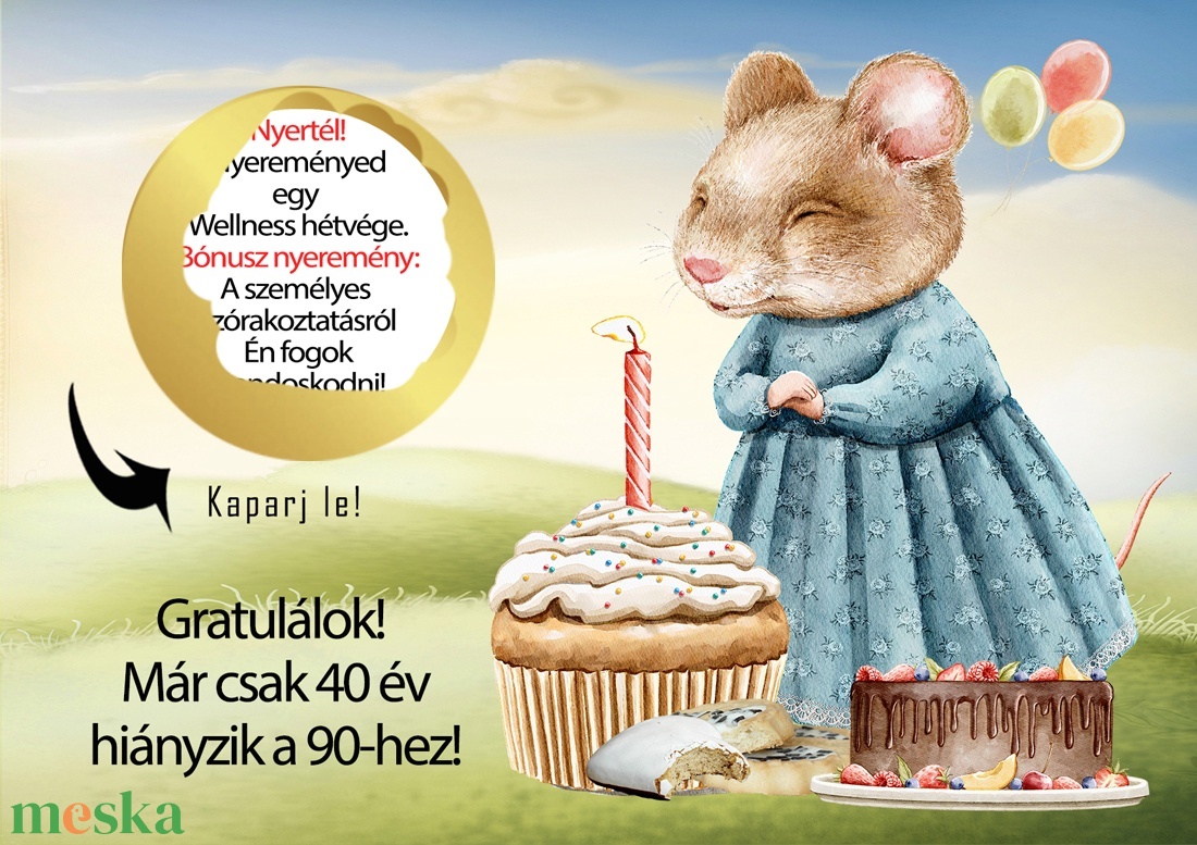 Kaparós sorsjegy egyedi felirat születésnapra, vicces ajándék Egér - otthon & életmód - papír, írószer - ajándékozás kellékei - ajándék sorsjegy - Meska.hu Kaparós sorsjegy egyedi felirat születésnapra, vicces ajándék Egér - otthon & életmód - papír, írószer - ajándékozás kellékei - ajándék sorsjegy - Meska.hu