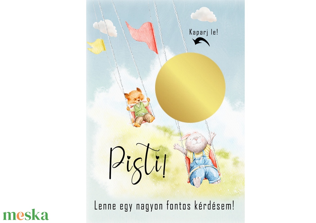 Kaparós sorsjegy egyedi felirat Születésnap Névnap vicces ajándék - otthon & életmód - papír, írószer - ajándékozás kellékei - ajándék sorsjegy - Meska.hu