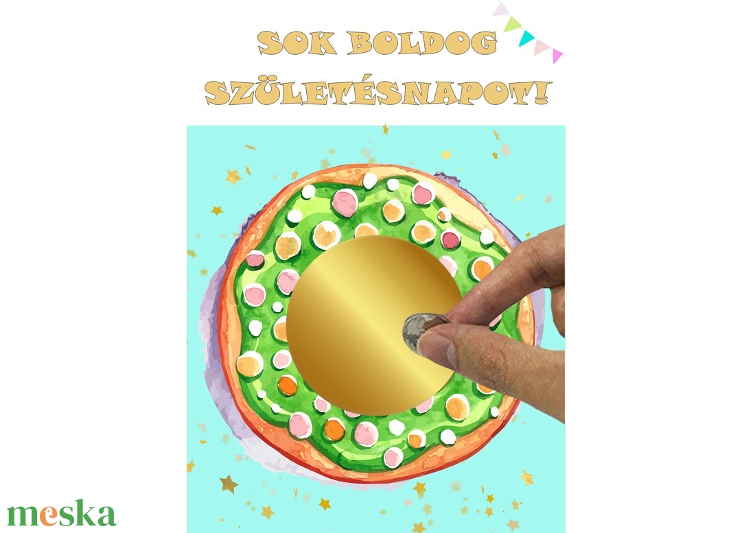 Kaparós sorsjegy egyedi felirat Születésnap Névnap vicces ajándék - otthon & életmód - papír, írószer - ajándékozás kellékei - ajándék sorsjegy - Meska.hu
