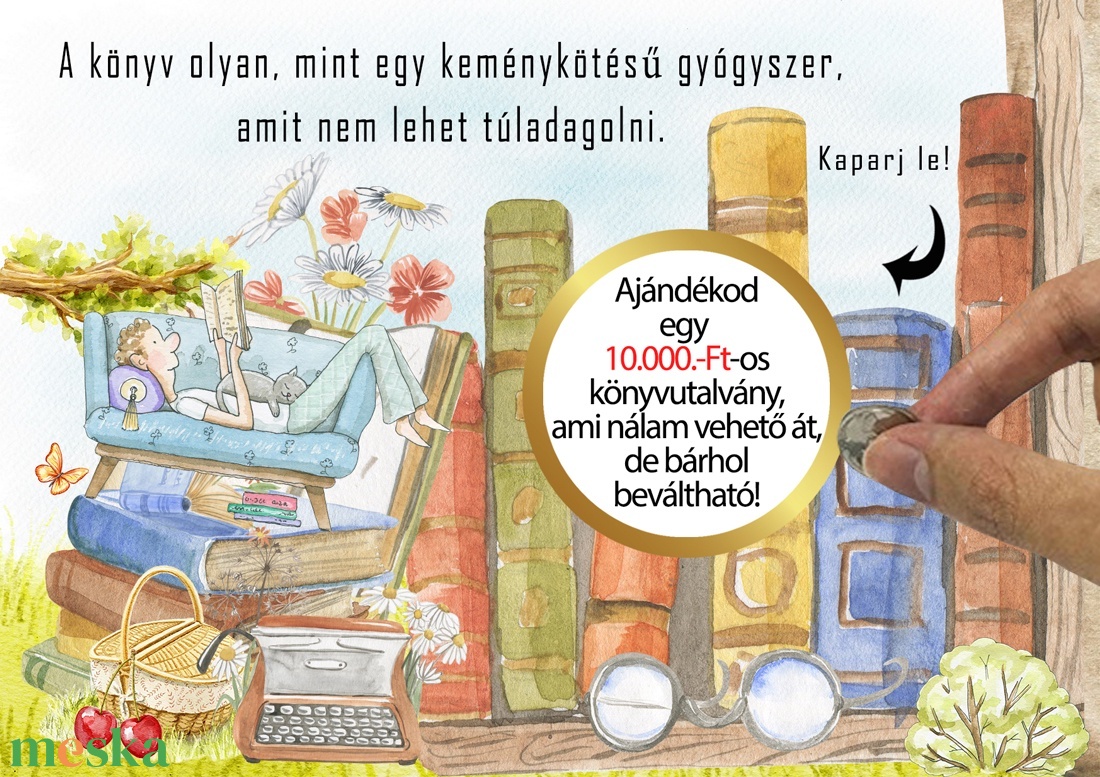 Kaparós sorsjegy egyedi felirat Születésnap Névnap vicces ajándék - otthon & életmód - papír, írószer - ajándékozás kellékei - ajándék sorsjegy - Meska.hu