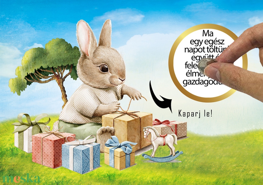 Kaparós sorsjegy egyedi felirat Születésnap Névnap vicces ajándék - otthon & életmód - papír, írószer - ajándékozás kellékei - ajándék sorsjegy - Meska.hu