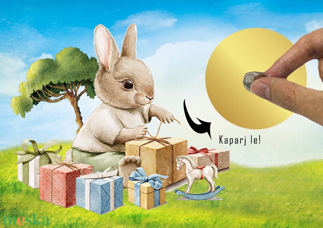 Kaparós sorsjegy egyedi felirat Születésnap Névnap vicces ajándék - otthon & életmód - papír, írószer - ajándékozás kellékei - ajándék sorsjegy - Meska.hu