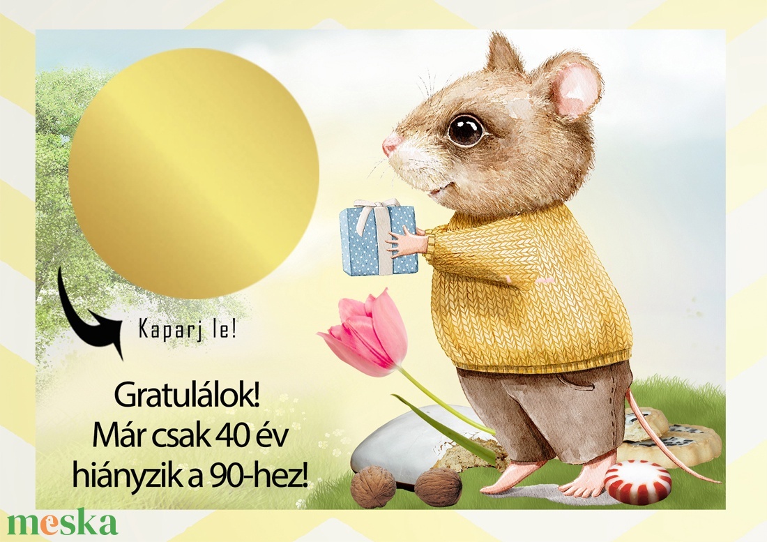 Kaparós sorsjegy egyedi felirat Születésnap Névnap vicces ajándék - otthon & életmód - papír, írószer - ajándékozás kellékei - ajándék sorsjegy - Meska.hu