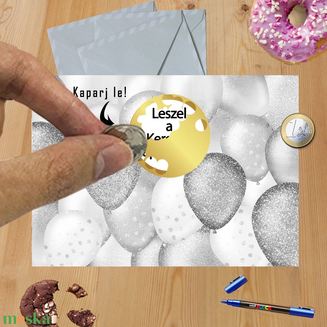 Kaparós sorsjegy egyedi felirat Születésnap vicces lufi - otthon & életmód - papír, írószer - ajándékozás kellékei - ajándék sorsjegy - Meska.hu Kaparós sorsjegy egyedi felirat Születésnap vicces lufi - otthon & életmód - papír, írószer - ajándékozás kellékei - ajándék sorsjegy - Meska.hu