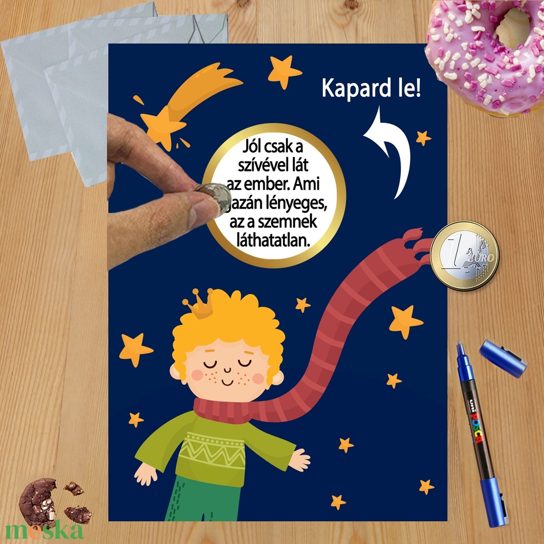 Kaparós sorsjegy egyedi felirat Kis herceg - otthon & életmód - papír, írószer - ajándékozás kellékei - ajándék sorsjegy - Meska.hu Kaparós sorsjegy egyedi felirat Kis herceg - otthon & életmód - papír, írószer - ajándékozás kellékei - ajándék sorsjegy - Meska.hu
