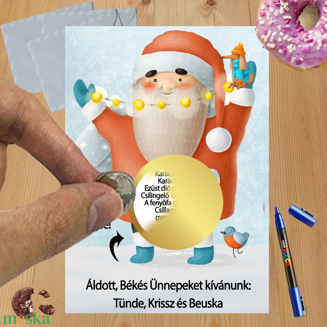 Karácsonyi kaparós sorsjegy egyedi felirat vicces ajándék - otthon & életmód - papír, írószer - ajándékozás kellékei - ajándék sorsjegy - Meska.hu Karácsonyi kaparós sorsjegy egyedi felirat vicces ajándék - otthon & életmód - papír, írószer - ajándékozás kellékei - ajándék sorsjegy - Meska.hu