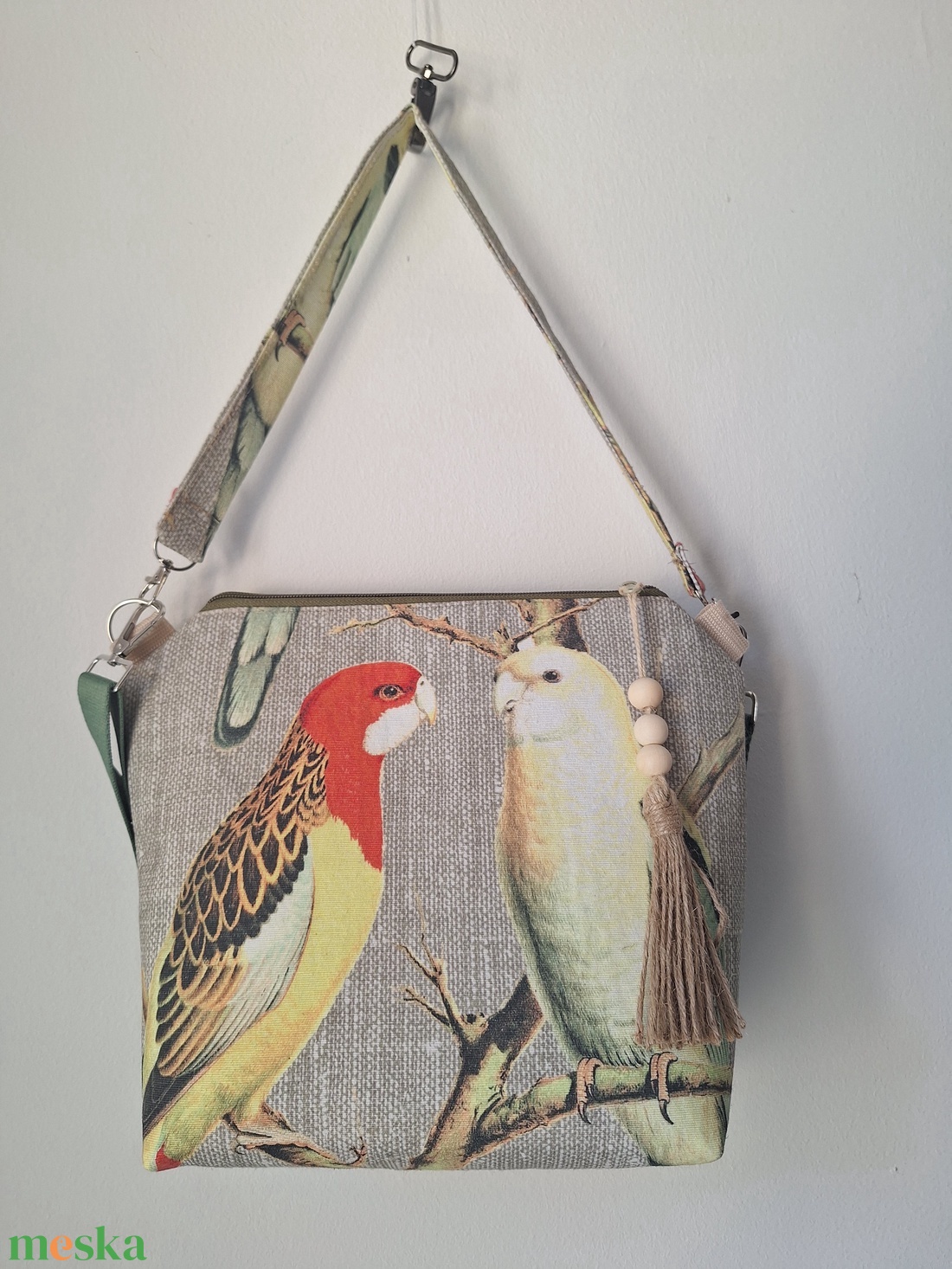Papagáj táska - táska & tok - kézitáska & válltáska - vállon átvethető táska - Meska.hu