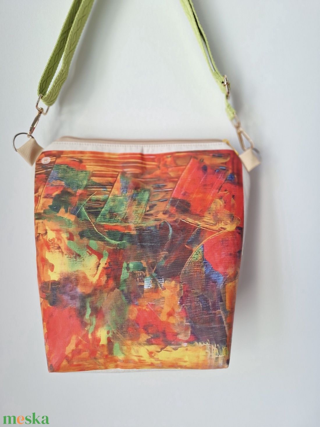 Festmény táska - táska & tok - kézitáska & válltáska - vállon átvethető táska - Meska.hu