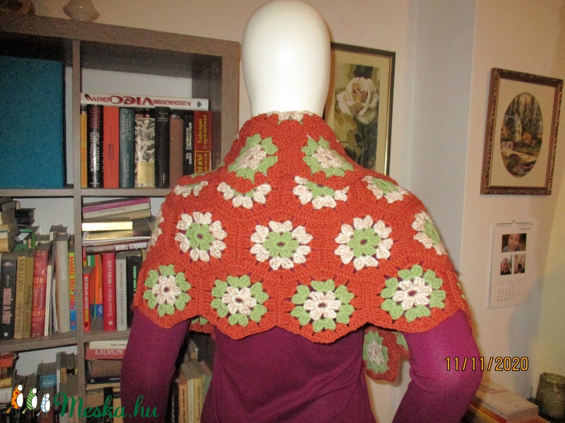 Meleg horgolt pelerin - ruha & divat - női ruha - bolero - Meska.hu Meleg horgolt pelerin - ruha & divat - női ruha - bolero - Meska.hu