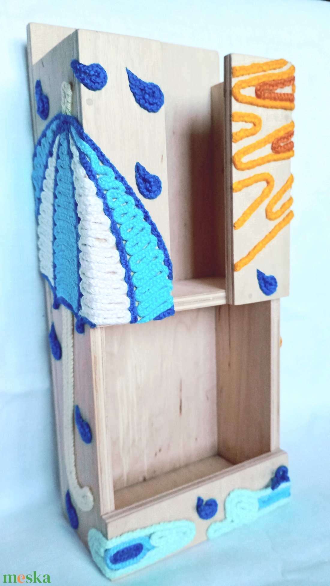 Napos esős fa zsebkendőtartó és gyógyszertároló - otthon & életmód - tárolás & rendszerezés - zsebkendőtartó - Meska.hu