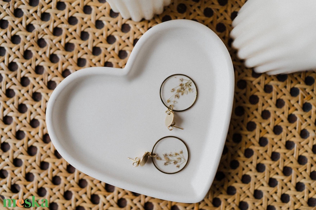 Szív alakú tálka - ékszer - ékszertartó - ékszertartó tál - Meska.hu