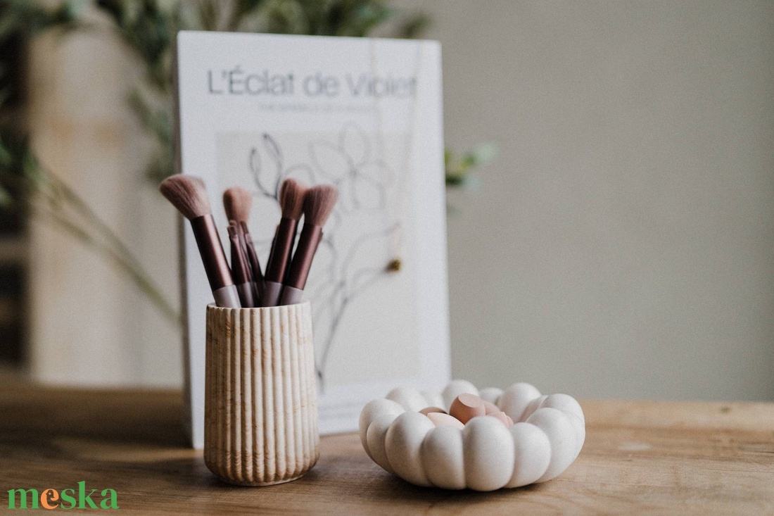 Csíkos dekor váza - otthon & életmód - virágdekoráció - virágtartó - váza - Meska.hu