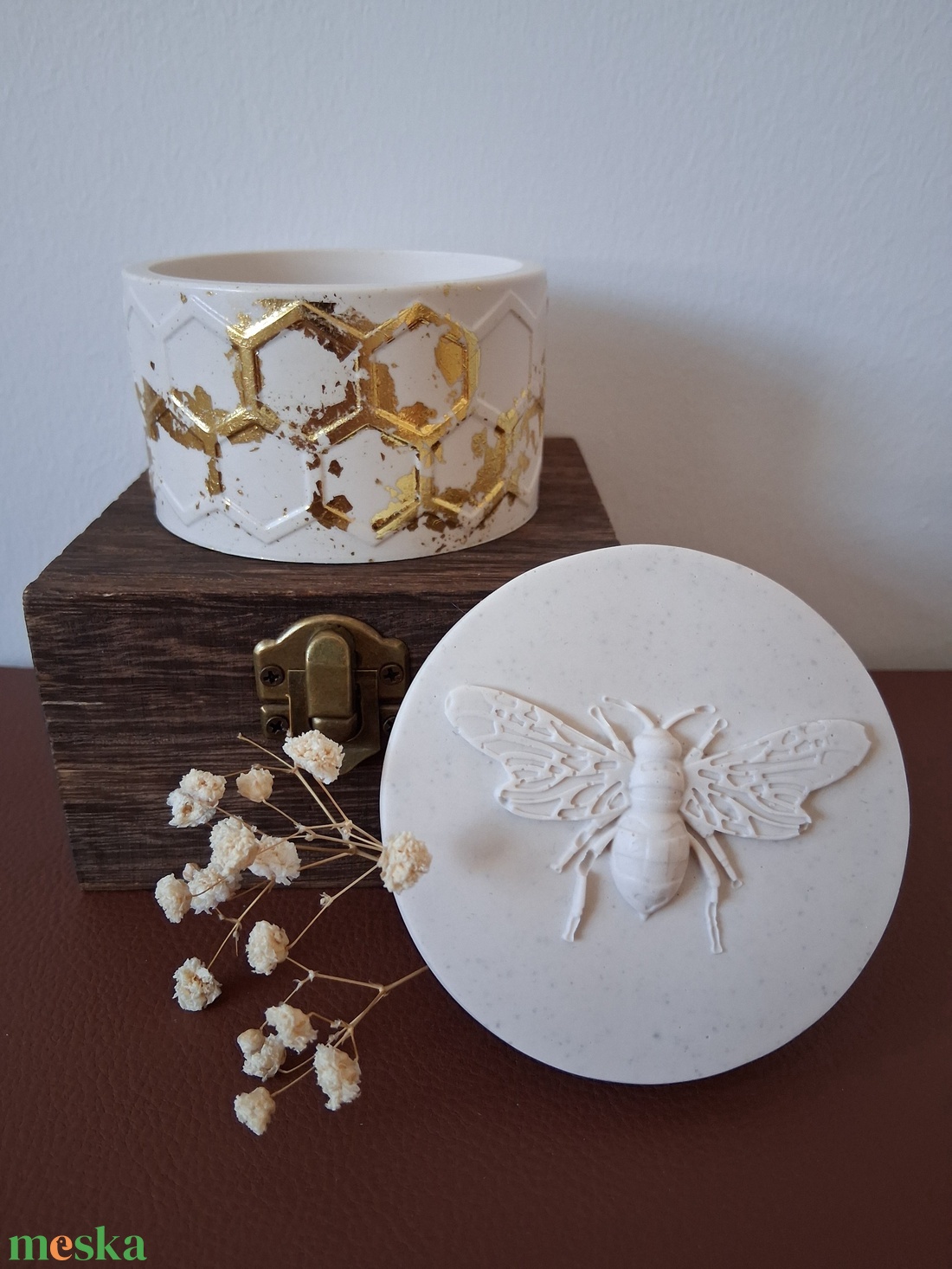 Méhecskés tároló - ékszer - ékszertartó - ékszerdoboz - Meska.hu