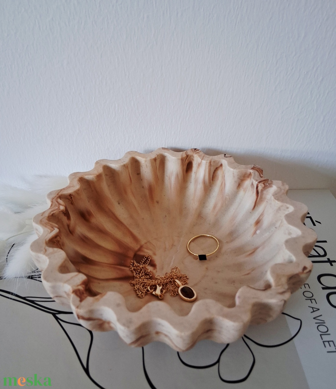 Hullámos ékszertartó - ékszer - ékszertartó - ékszertartó tál - Meska.hu