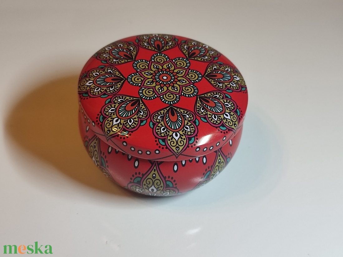 Mandala mintás illatgyertya fedeles tégelyben - otthon & életmód - gyertya, illat, aroma - gyertya - Meska.hu