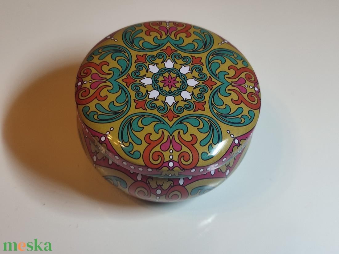 Mandala mintás illatgyertya fedeles tégelyben - otthon & életmód - gyertya, illat, aroma - gyertya - Meska.hu