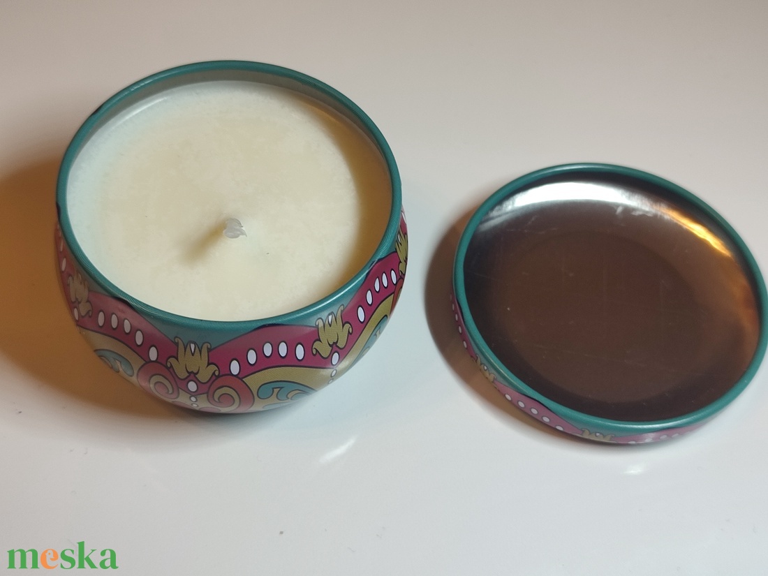Mandala mintás illatgyertya fedeles tégelyben - otthon & életmód - gyertya, illat, aroma - gyertya - Meska.hu