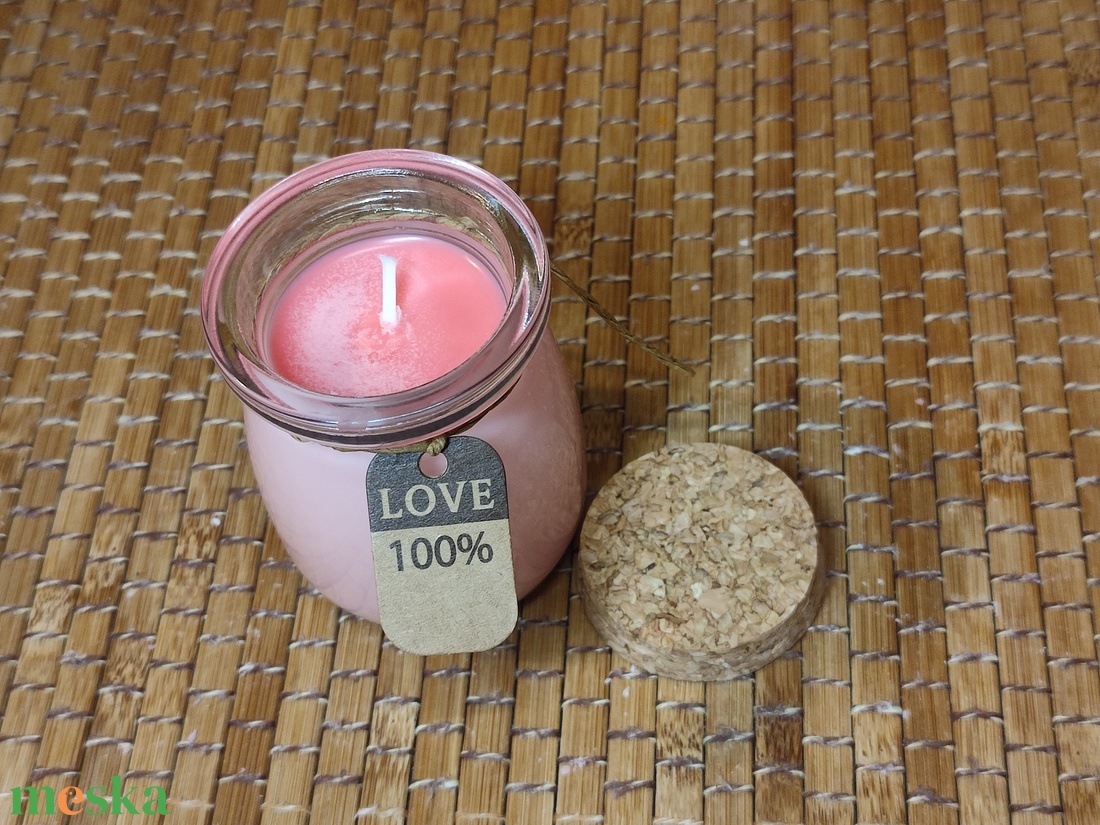 Illatgyertya üvegben  - otthon & életmód - gyertya, illat, aroma - gyertya - Meska.hu