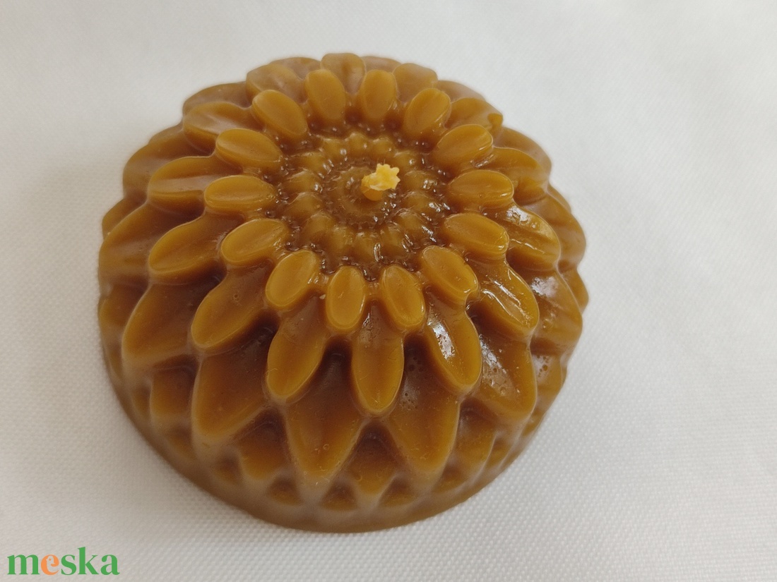 �Virág mintás méhviasz gyertya - otthon & életmód - gyertya, illat, aroma - mécses és mécsestartó - Meska.hu