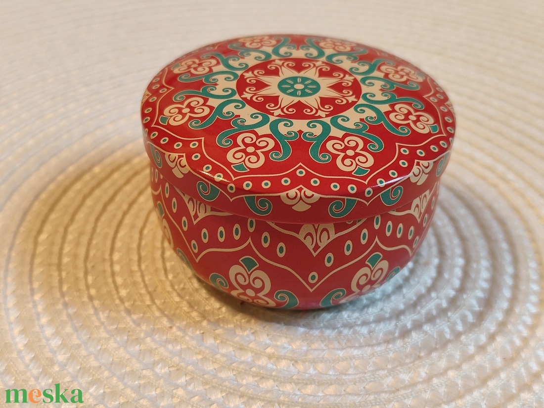 Mandala mintás illatgyertya fedeles tégelyben - otthon & életmód - gyertya, illat, aroma - gyertya - Meska.hu