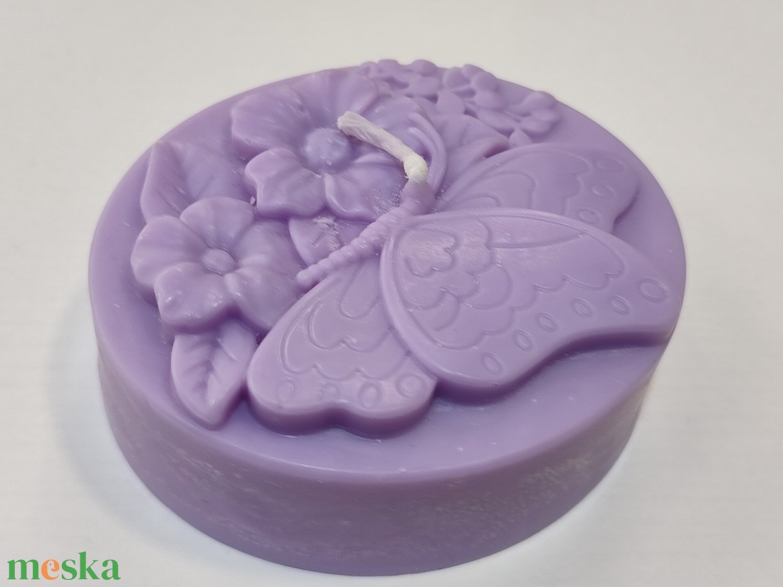  Pillangós virágos gyertya - otthon & életmód - gyertya, illat, aroma - aromalámpa - Meska.hu