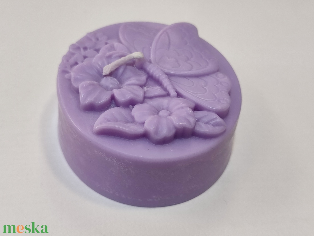  Pillangós virágos gyertya - otthon & életmód - gyertya, illat, aroma - aromalámpa - Meska.hu