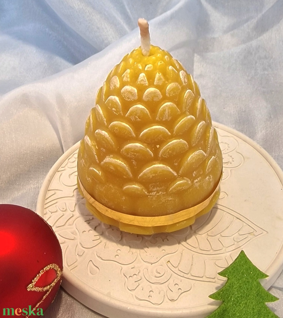 Méhviasz Toboz gyertya - karácsony - adventi díszek - adventi gyertyadíszek és koszorúdíszek - Meska.hu Méhviasz Toboz gyertya - karácsony - adventi díszek - adventi gyertyadíszek és koszorúdíszek - Meska.hu