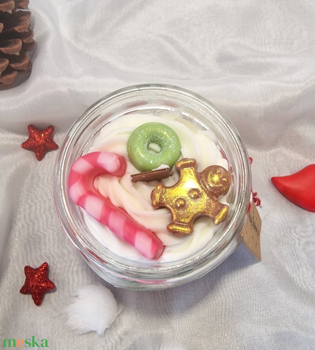 Szójaviasz illatgyertya-Christmas Day - karácsony - karácsonyi lakásdekoráció - karácsonyi illatgyertya, mécses - Meska.hu