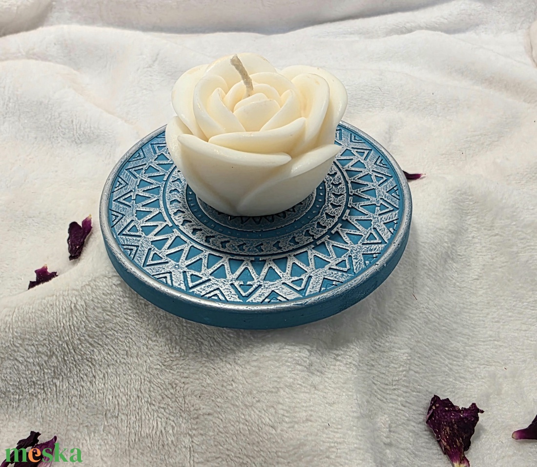 Mandala gyertyaalátét - otthon & életmód - gyertya, illat, aroma - mécses és mécsestartó - Meska.hu