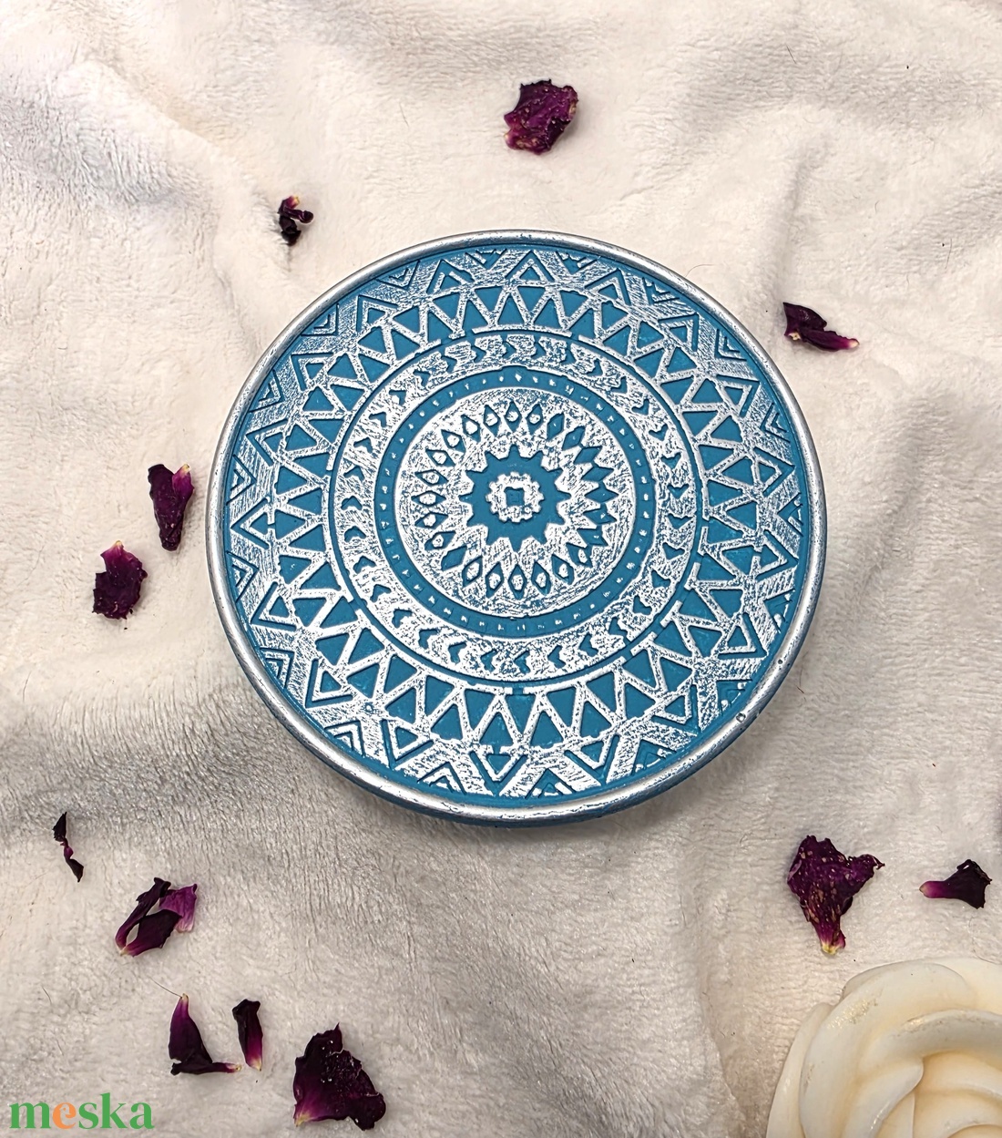 Mandala gyertyaalátét - otthon & életmód - gyertya, illat, aroma - mécses és mécsestartó - Meska.hu