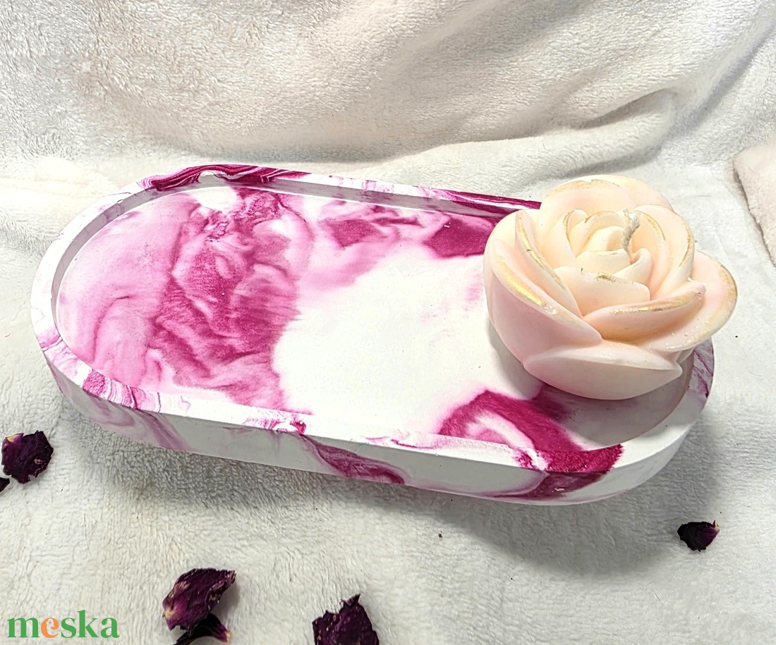 Ovális alátét / Dália - otthon & életmód - dekoráció - asztal és polc dekoráció - dekorációs tál, tartó - Meska.hu