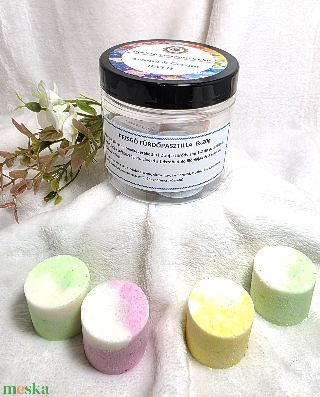 Fürdőbomba 6 db-os csomag - szépségápolás - szappan & fürdés - fürdősó, fürdőgolyó, habfürdő - Meska.hu