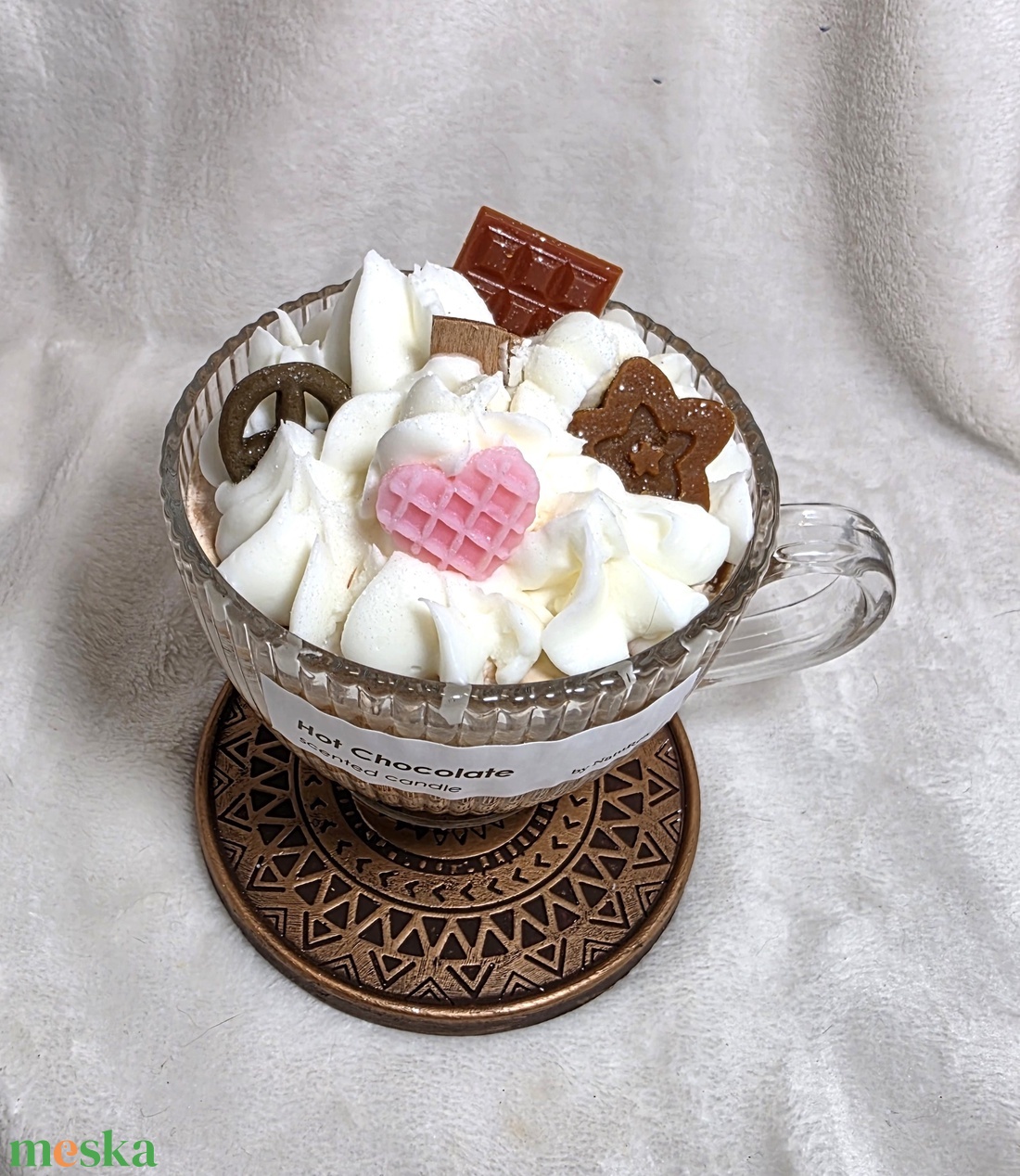 Forró Csoki desszertgyertya - otthon & életmód - gyertya, illat, aroma - gyertya - Meska.hu